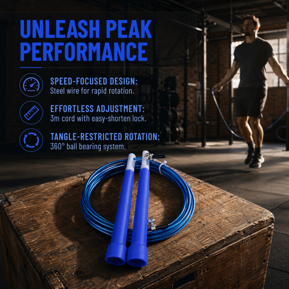 Портативная стальная скакалка  – обзор и цена Skipping Rope Pvc